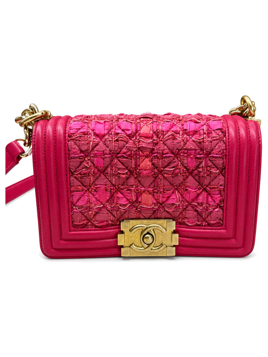 Chanel Pink Tweed Small LeBoy Series 23  - SKU: LSCCJ07280036