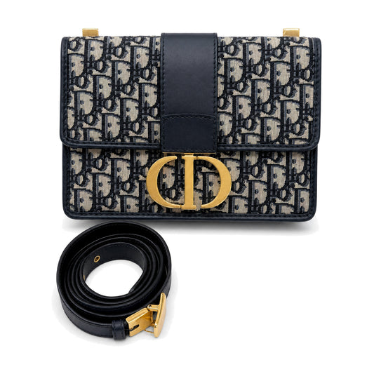 Christian Dior Navy Oblique 30 Montaigne - SKU: LSCCJ07280076