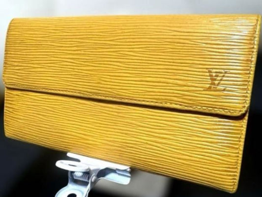 Louis Vuitton Yellow Epi Long Wallet