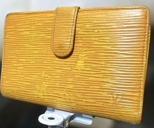 Louis Vuitton Yellow Epi Compact Wallet