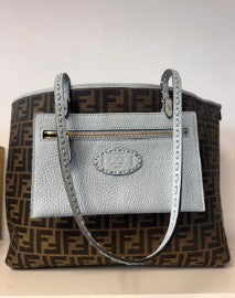 Fendi Reversible Zucca & Leather Tote - SKU: LSCF842884