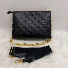 Louis Vuitton Black Coussin PM