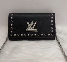Louis Vuitton Black Epi Limited Edition Twist WOC