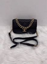 Chanel CC black studded flap crossbody series 24 - SKU: LSCJ080453
