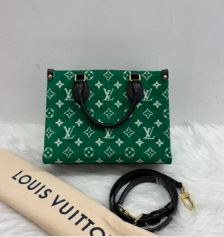 Louis Vuitton Green Monogram Jacquard Velvet PM OntheGo PM  - SKU: LSCJ080486