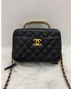 Chanel Black Caviar Top Handle Vanity - SKU: LSCJ08110005