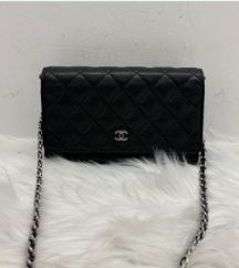 Chanel Black Caviar Wallet On Chain - SKU: LSCJ08110006