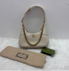 Gucci White Leather Jackie Chain Strap - SKU: LSCJ08110067