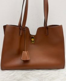 Celine Brown Calf Leather Cabas Tote With Clochette - SKU: LSCJ08110101