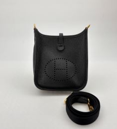 Hermès Black Evelyn TPM Stamp Z