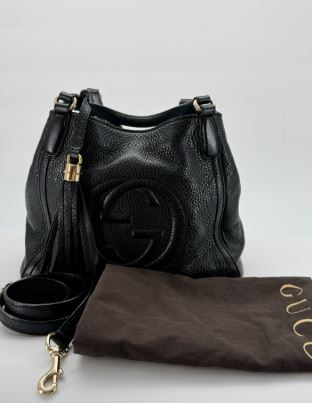 Gucci Black Soho Hobo Two-Way Bag