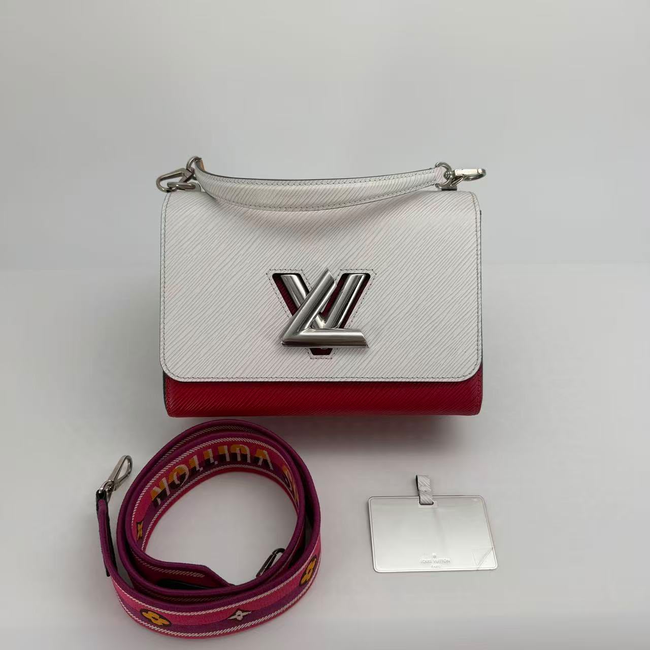 Louis Vuitton White and Red Epi Leather Small Twist - SKU: LSCJ082600104