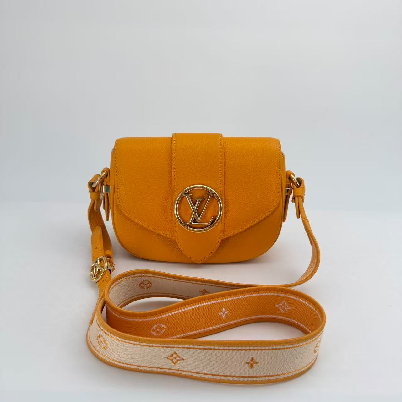Louis Vuitton Yellow Calfskin Pont 9 Soft PM Crossbody Bag with Dust Bag - SKU: LSCJ082600111