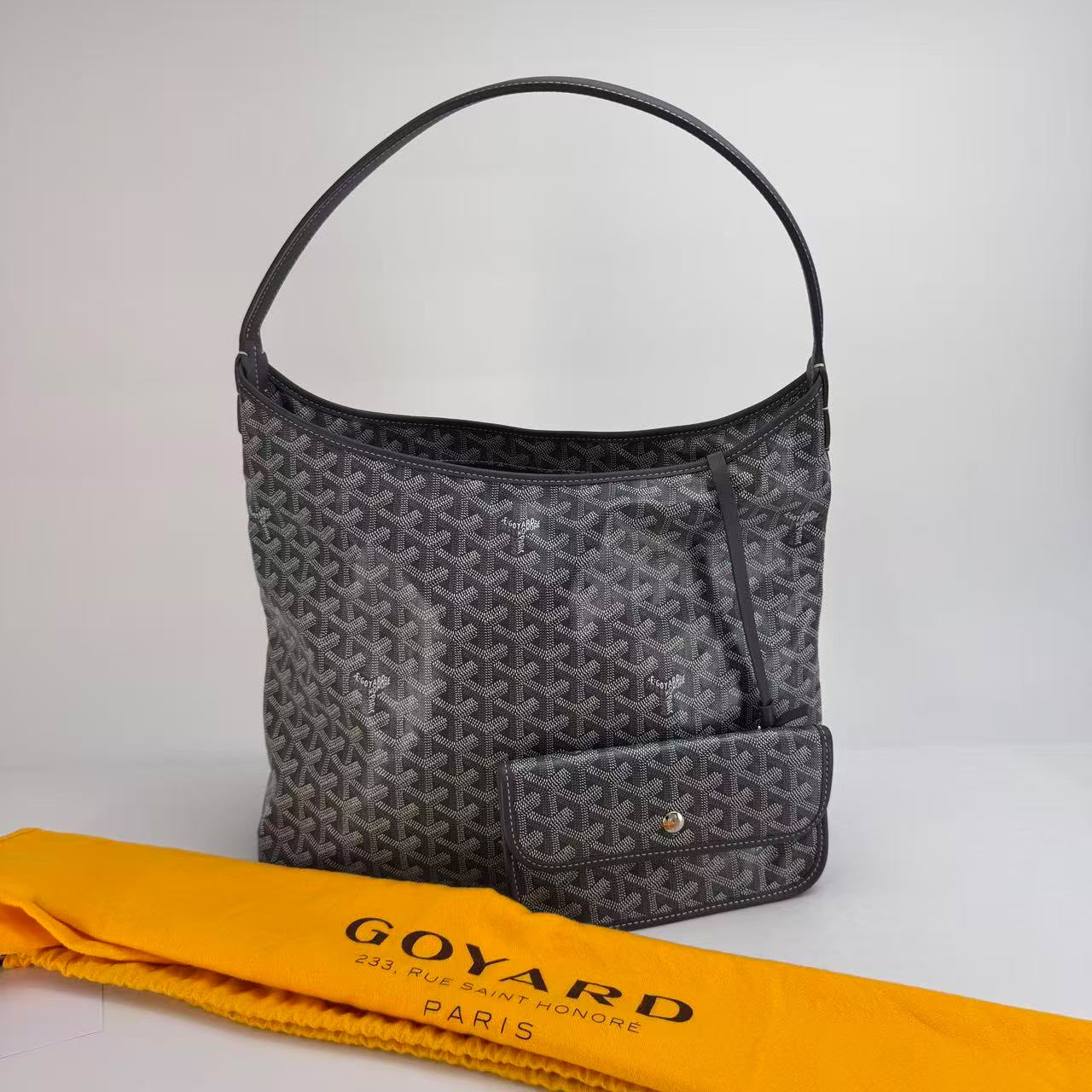 Goyard Gray Goyardine Bohème Hobo Bag - SKU: LSCJ082600148