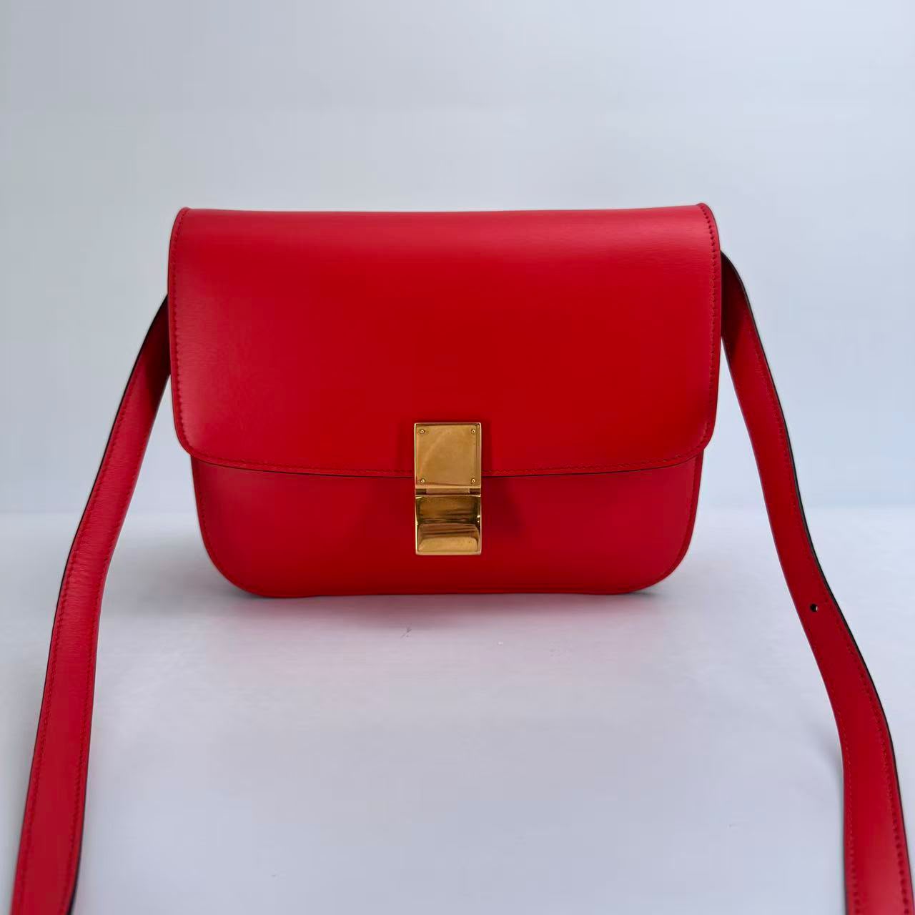 Celine Orange Medium Box Bag with Gold Hardware - SKU: LSCJ082600158