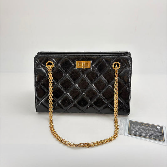 Chanel Black Aged Calf Leather Reissue Tote - Series 20 - SKU: LSCJ08260016