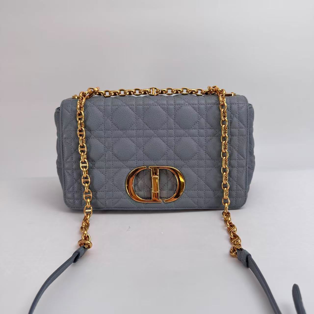 Dior Blue Medium Caro Flap Bag - SKU: LSCJ082600163