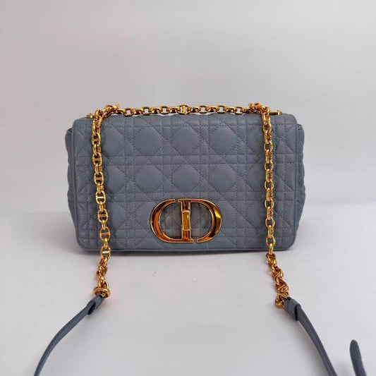 Dior Blue Medium Caro Flap Bag - SKU: LSCJ082600163