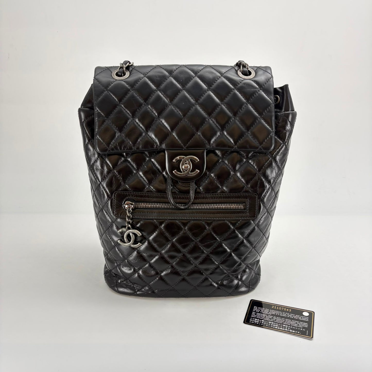 Chanel Black Aged Calf Leather Backpack - Series21 - SKU: LSCJ08260022