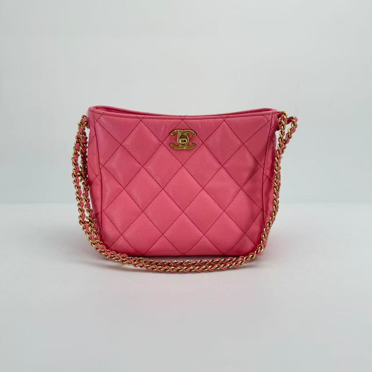 Chanel Pink Caviar Leather Hobo Bag - SKU: LSCJ08260054