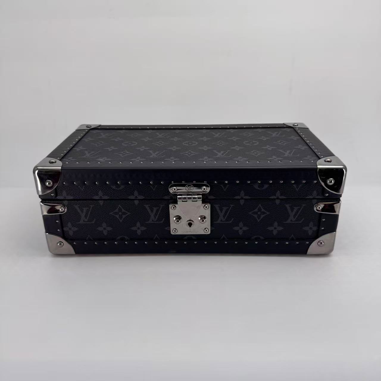 Louis Vuitton Black watch case, yellow interior, siLouis Vuittoner hardware, year2021 - SKU: LSCJ08260086