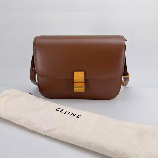 Celine Medium Brown Box Bag - SKU: LSCJ08260090