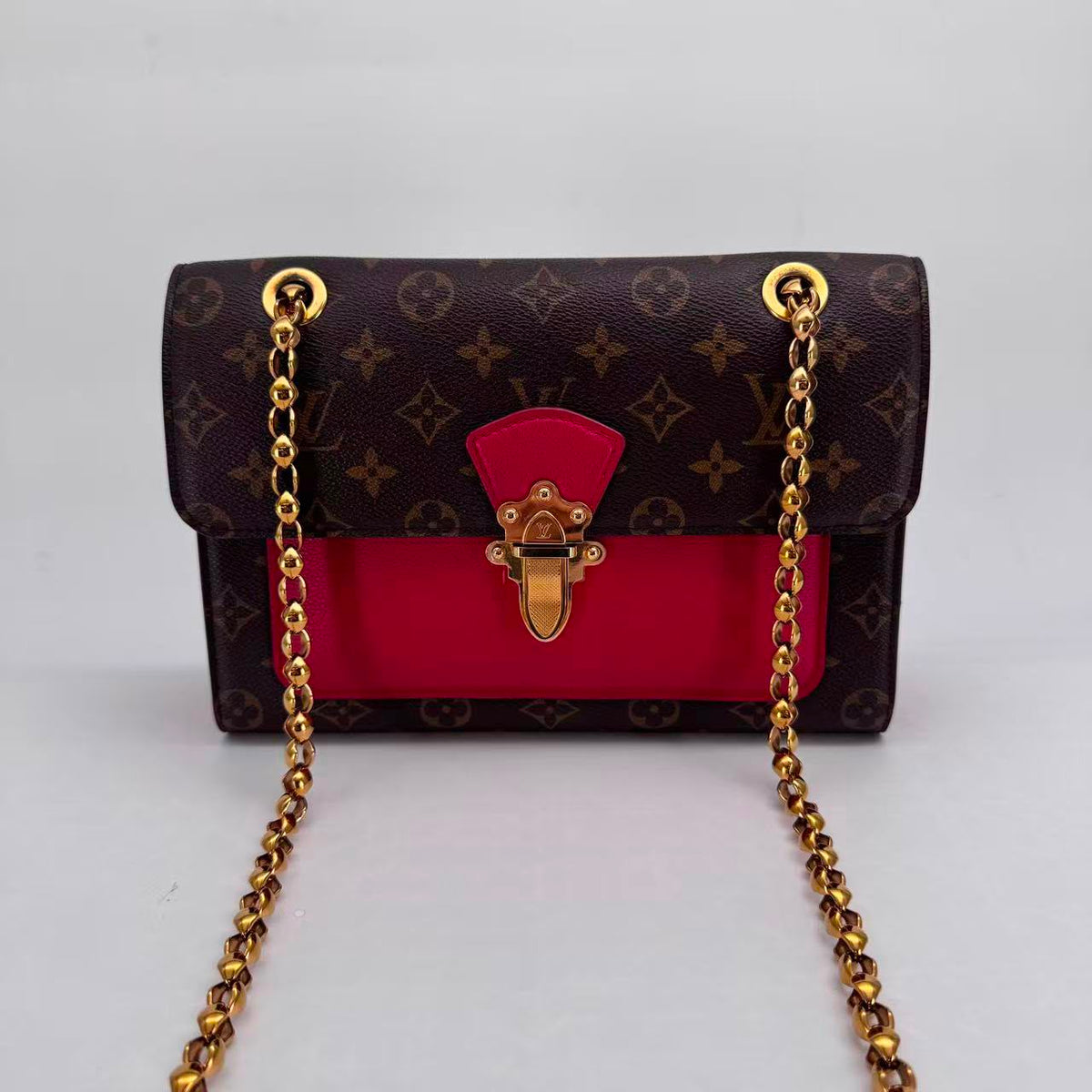 Louis Vuitton Monogram & Red Victorie