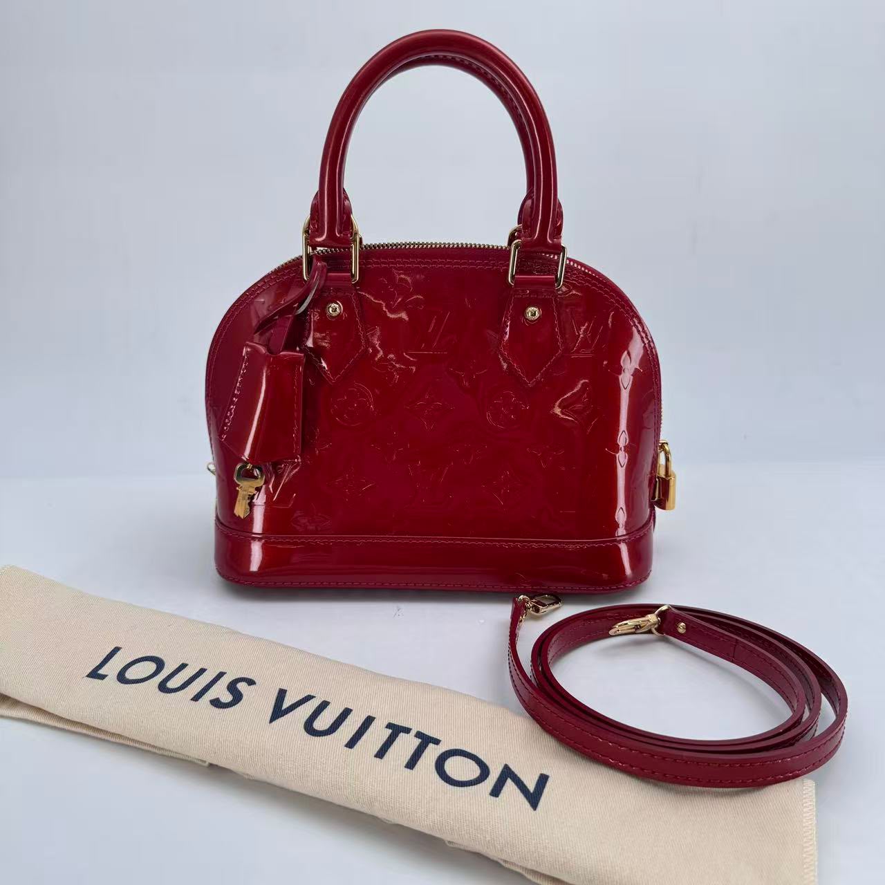 Louis Vuitton Red Vernis Alma BB - SKU: LSCJ08260097