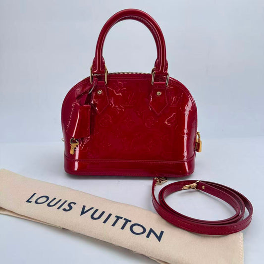 Louis Vuitton Red Vernis Alma BB - SKU: LSCJ08260097