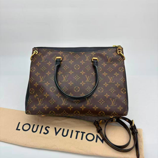 Louis Vuitton Black Monogram Large Pallas Bag
