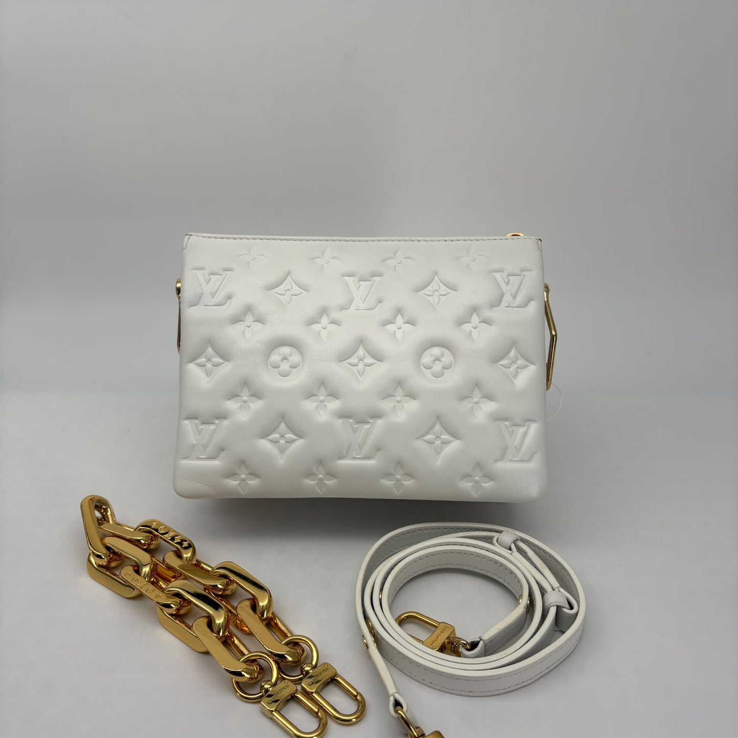 Louis Vuitton White Coussin BB