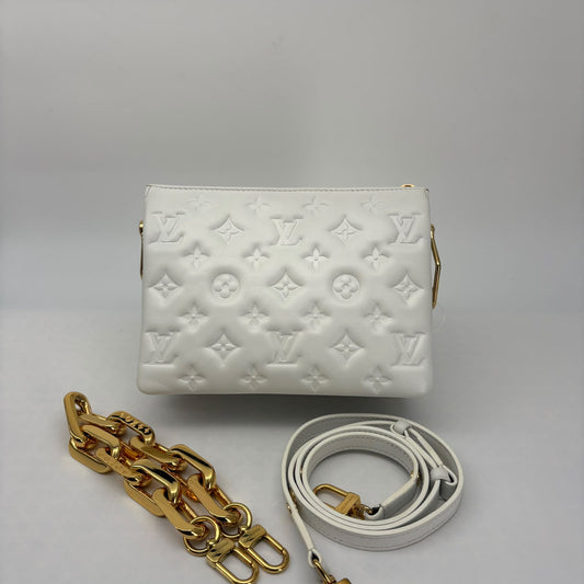 Louis Vuitton White Coussin BB