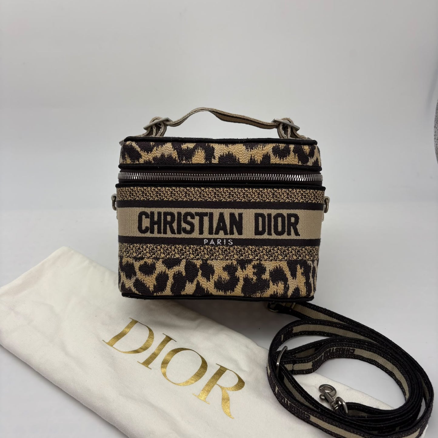 Dior Leopard Print Canvas Vanity
