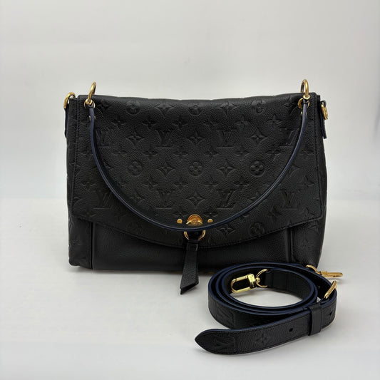 Louis Vuitton Navy Empreinte Blanche MM Handbag