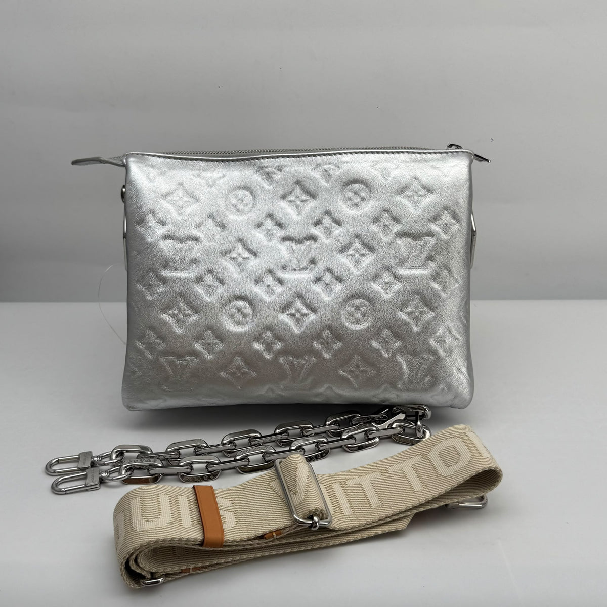 Louis Vuitton Silver Coussin PM