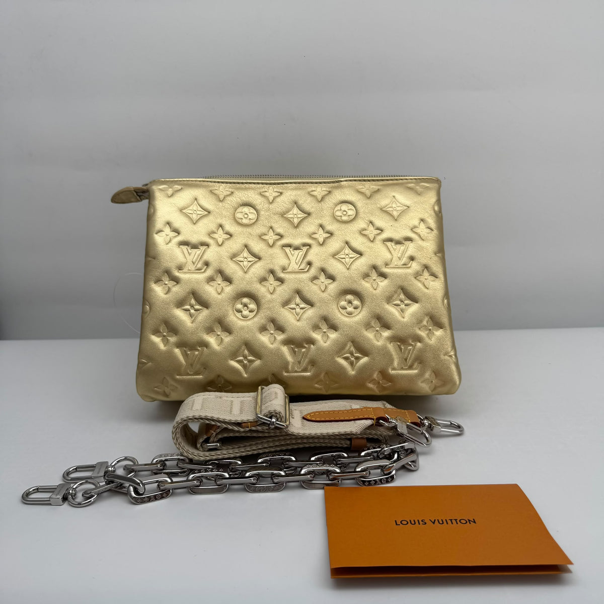 Louis Vuitton Gold Coussin PM