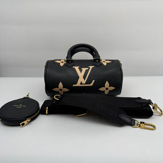 Louis Vuitton Black Empreinte Papillon, With Pouch