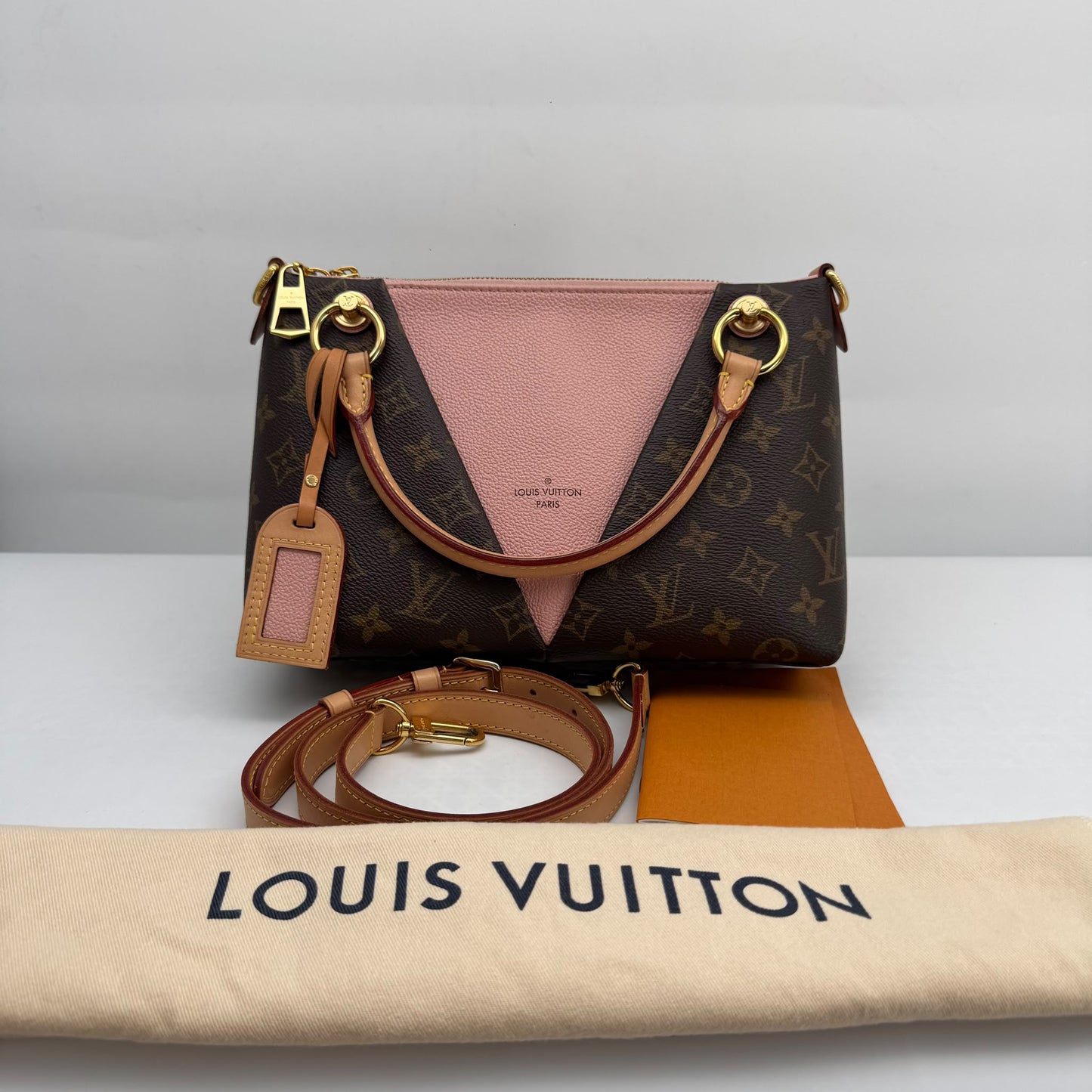 Louis Vuitton Monogram & Pink V Tote BB
