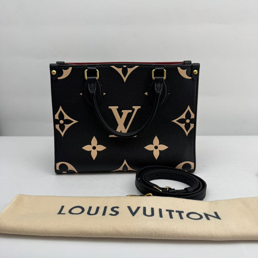 Louis Vuitton Black & Ivory Empreinte OnTheGo MM