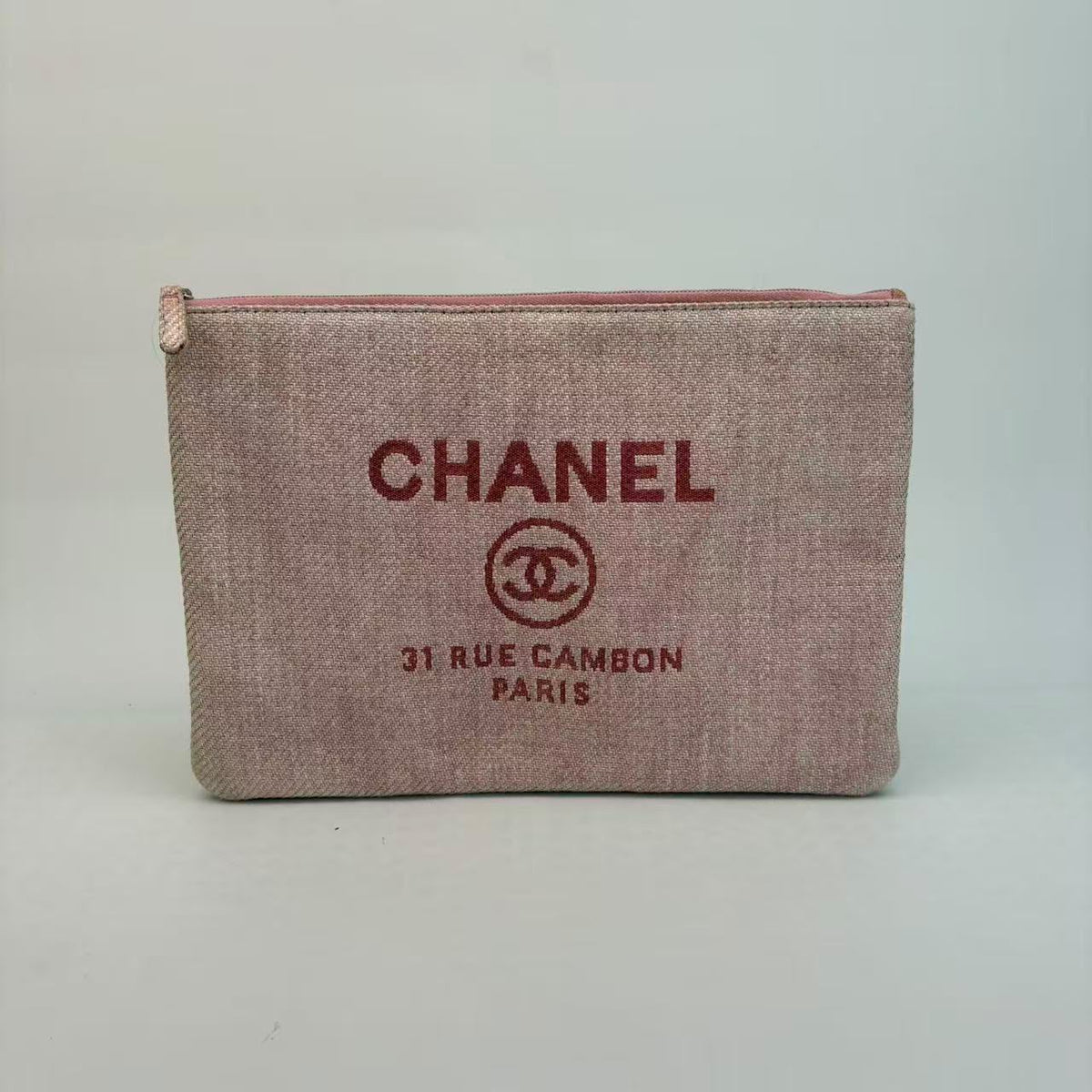 Chanel Pink Tweed Laptop Pouch — With Seal, Series 19