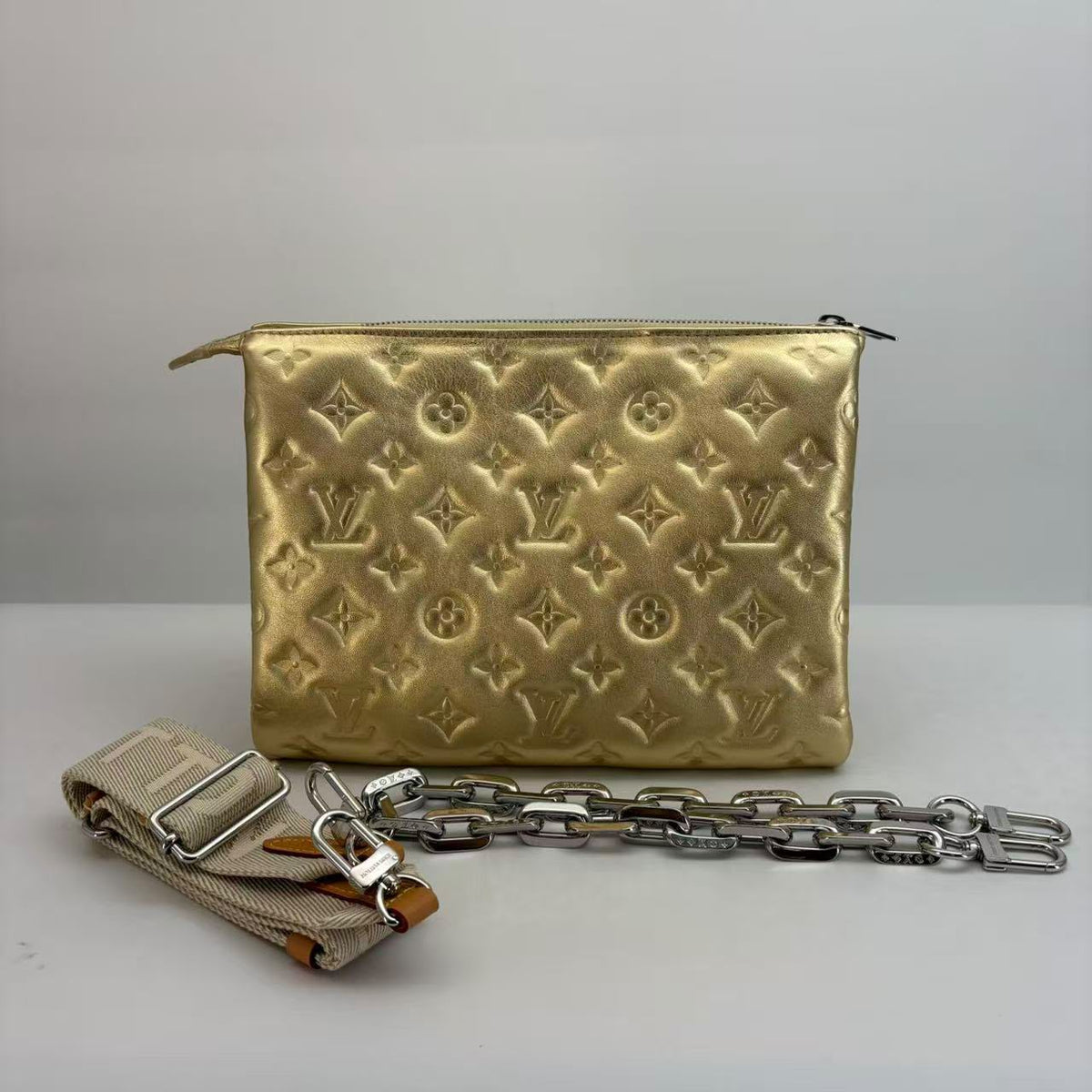 Louis Vuitton Gold Coussin PM
