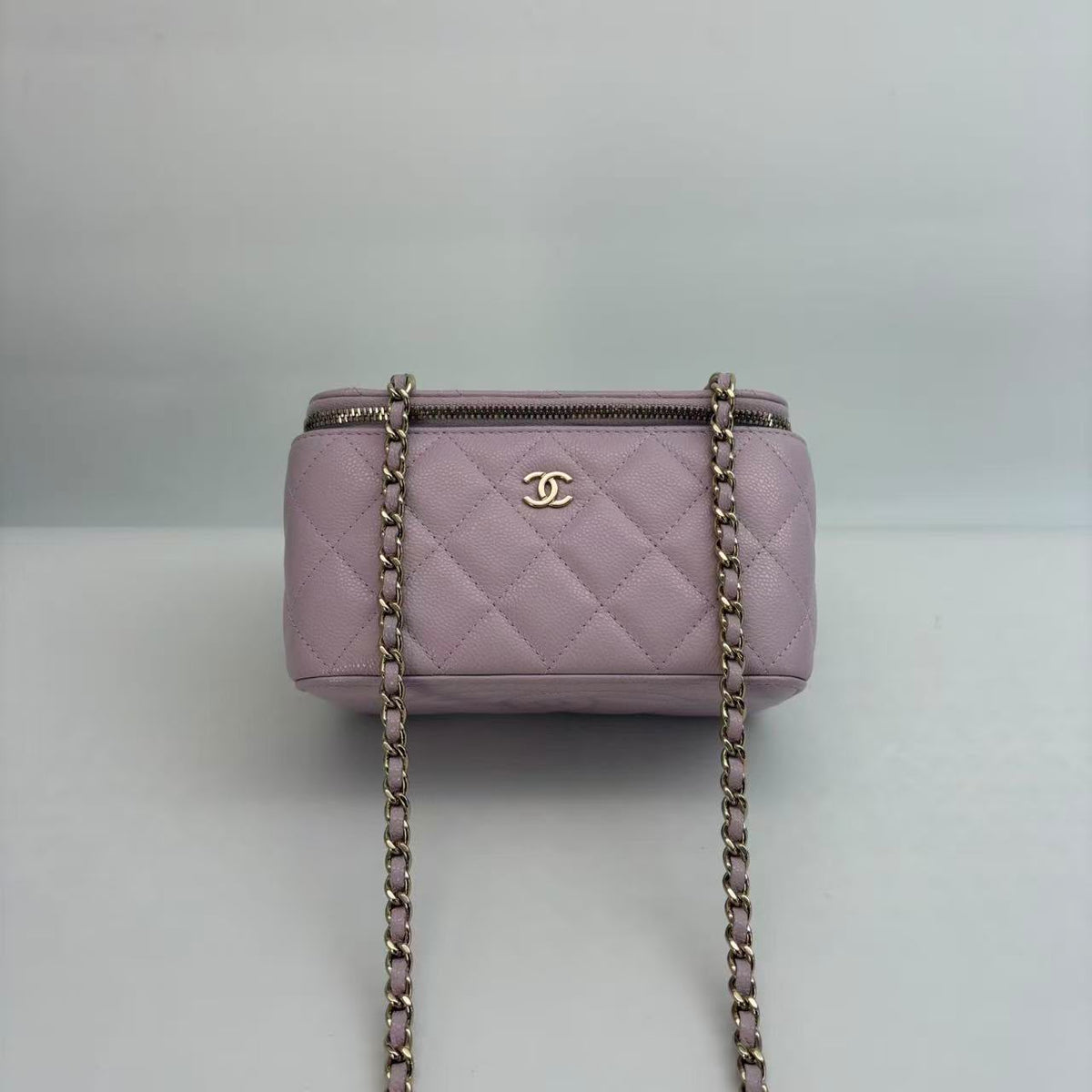 Chanel Pink Caviar Vanity Crossbody, Microchipped (K03L34K2)