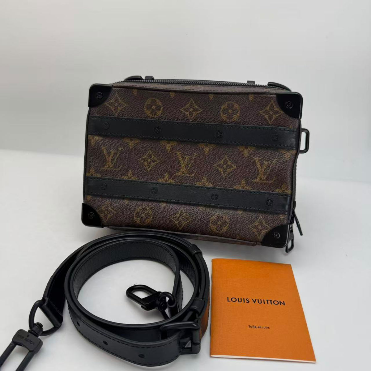 Louis Vuitton Monogram Macassar Handle Soft Trunk Crossbody, Booklet