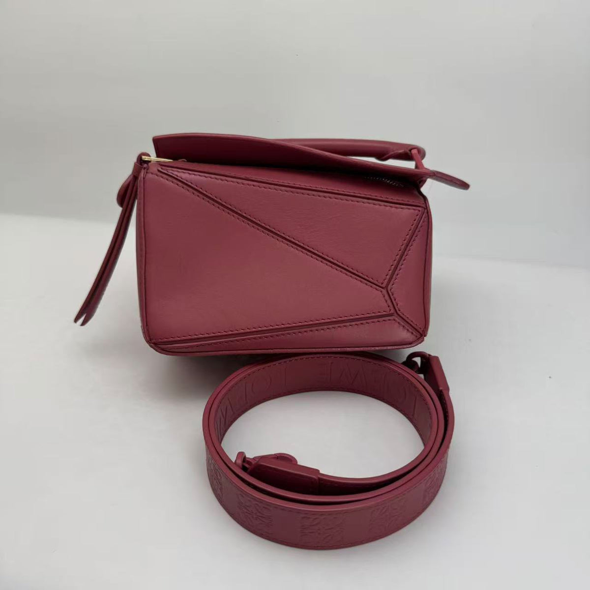 Loewe Rose Red Leather Mini Puzzle