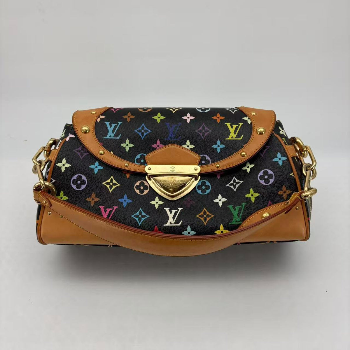 Louis Vuitton Black Multicolor Marilyn Medium