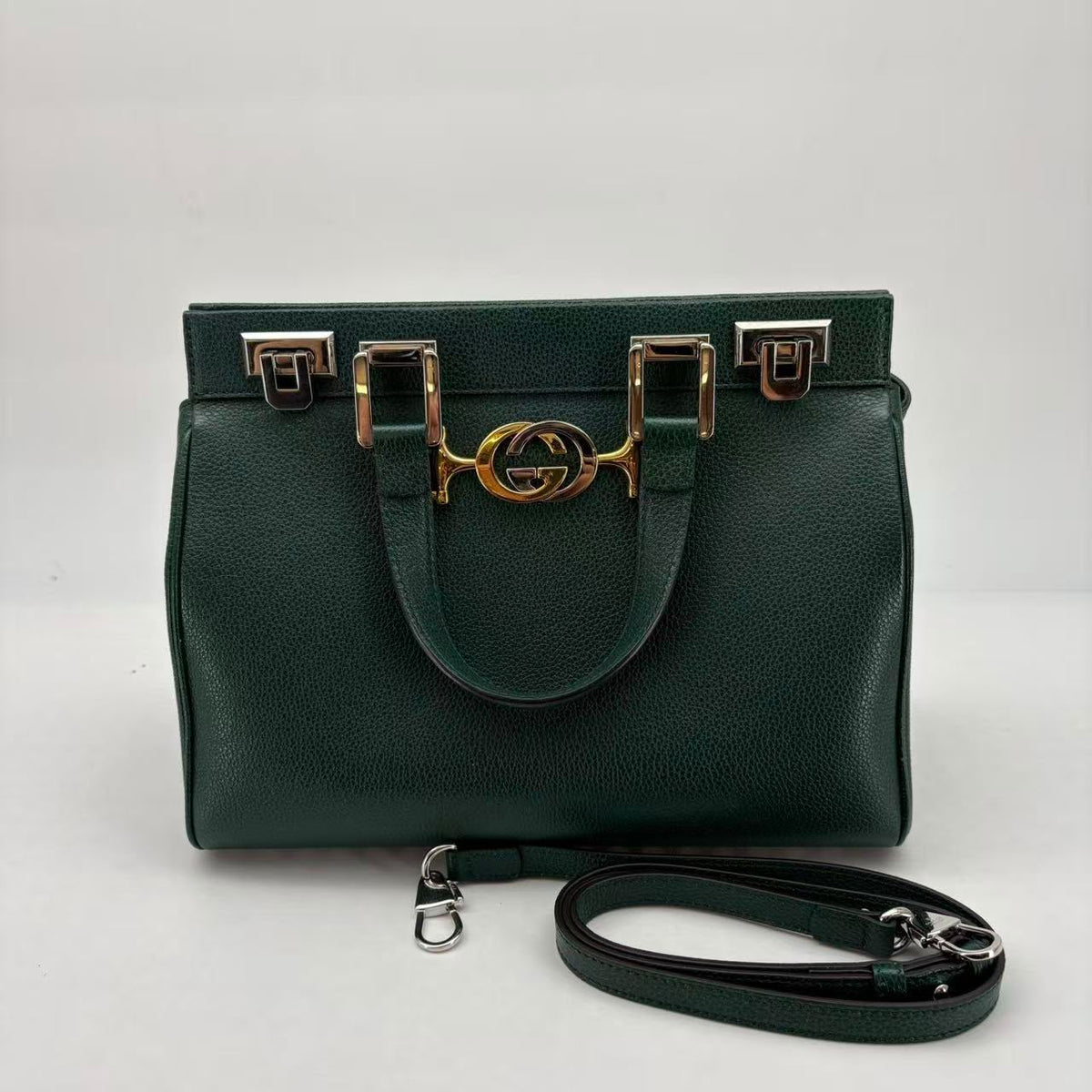 Gucci Emerald Green Zumi Tote