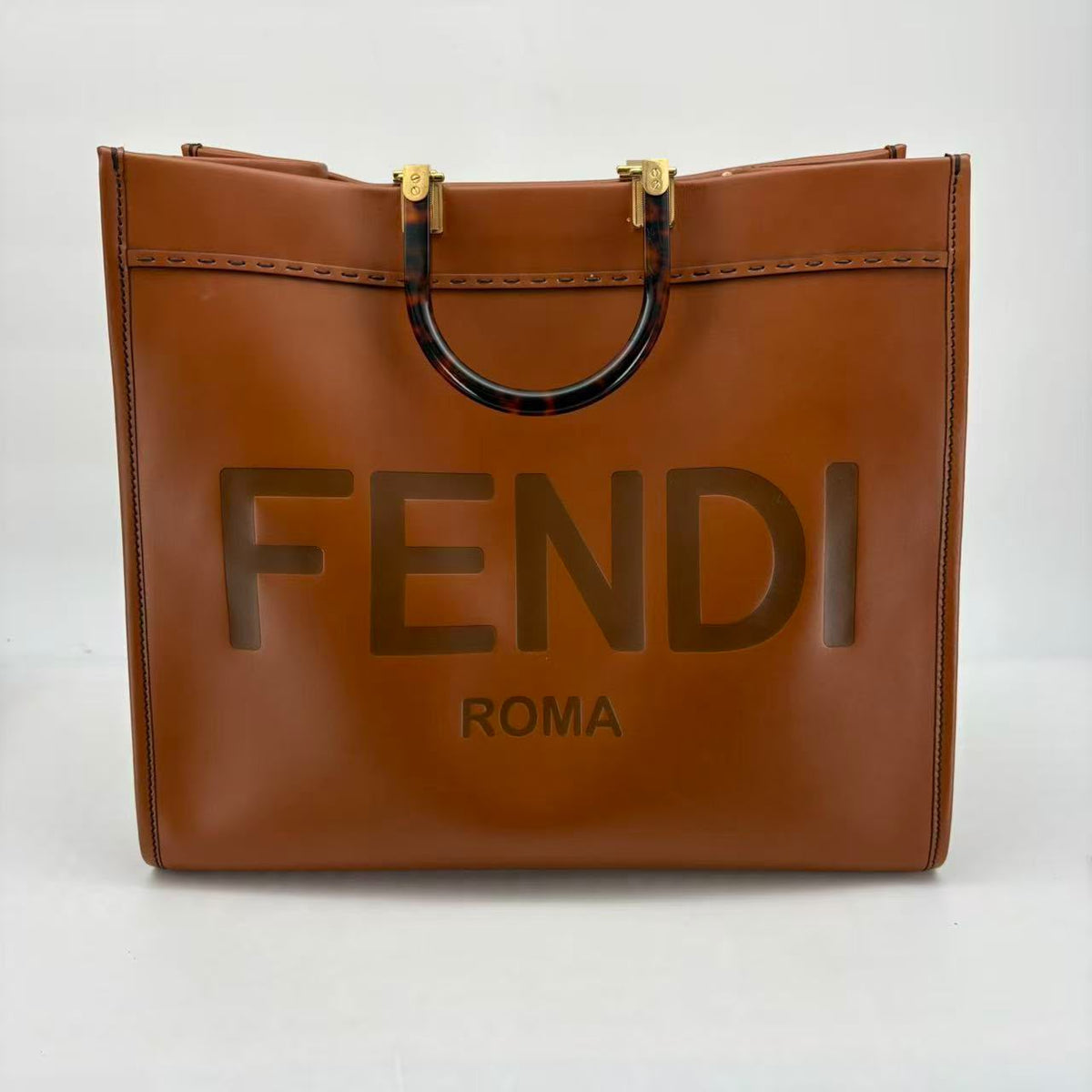 Fendi Medium Brown Sunshine Tote