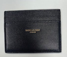 YSL Paris Card Case Black - Gold