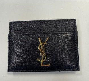YSL Cassandre Card Holder Black