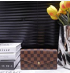 Louis Vuitton Sarah Damier Ebene Coated Canvas Wallet
